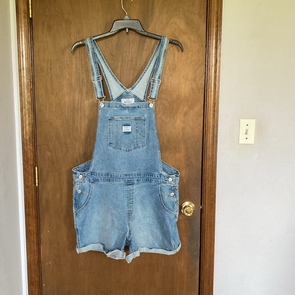 Offer $35 Levi’s denim jean short overall 20W - Picture 14 of 17